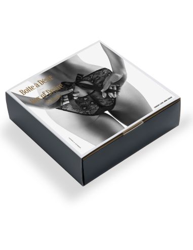 Mini Heart Slip, CHEEKY LOVE Box of Desire, Aubade P020C-6-BLAK