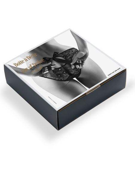 Mini Heart Slip, CHEEKY LOVE Box of Desire, Aubade P020C-6-BLAK