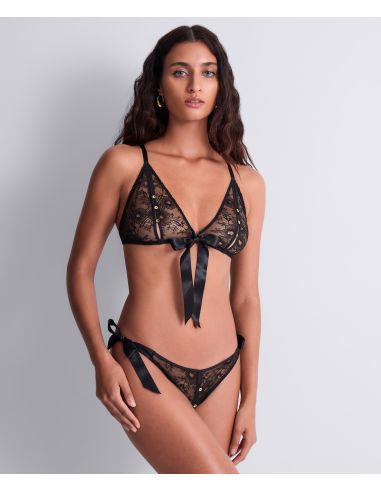 Ensemble, Boîte à Desir LACE INSOMNIA, Aubade P080A-6-BLAK