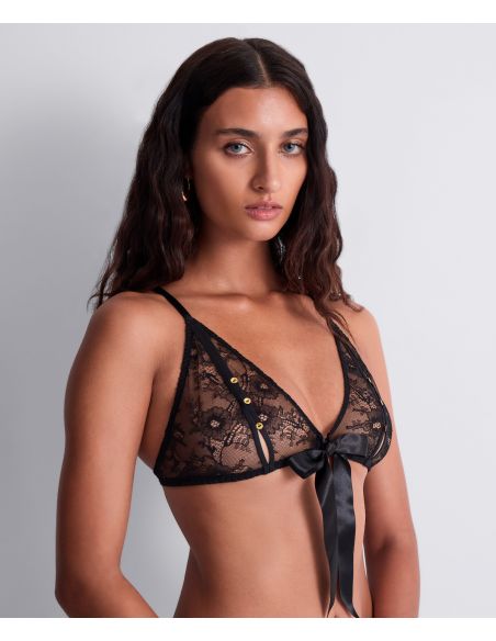 Ensemble, Boîte à Desir LACE INSOMNIA, Aubade P080A-6-BLAK