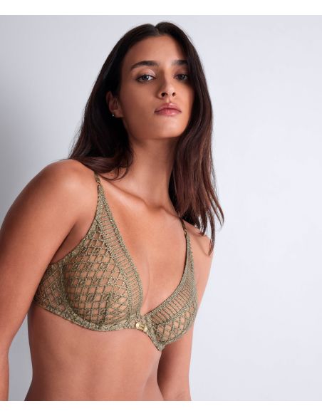 Soutien-Gorge Triangle Armatures, Stardust Dream - Nile Green, Aubade 4DF12-NILE