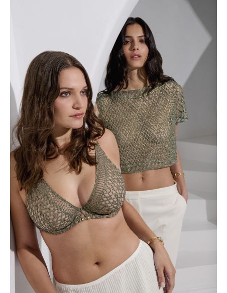 Triangle Bra, Stardust Dream - Nile Green, Aubade 4DF12-NILE