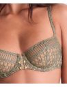 Half Cup Bra, Stardust Dream - Nile Green, Aubade 4DF14-NILE