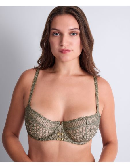 Soutien-Gorge Corbeille Armature, Stardust Dream - Nile Green, Aubade 4DF14-NILE