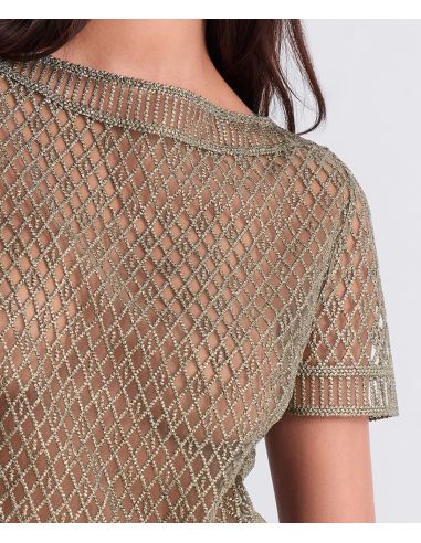 Short-sleeved top, Stardust Dream - Nile Green, Aubade 4D48-NILE