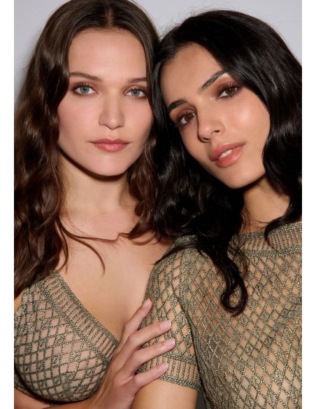 Top Manches Courtes, Stardust Dream - Nile Green, Aubade 4D48-NILE