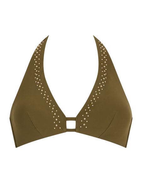 Triangle Bikini Top, Summer Stars - Khaki, Aubade 6P10-O-KHAI