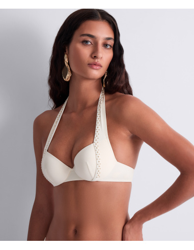 Haut de Maillot Bain Plunge Coques, Summer Stars - Sea Pearl, Aubade 6P08-SEAP
