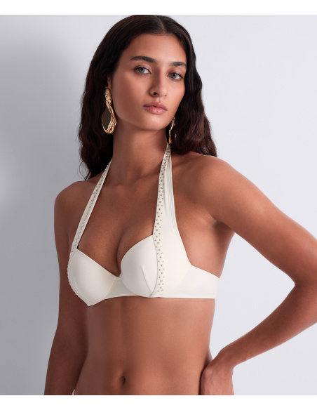 Haut de Maillot Bain Plunge Coques, Summer Stars - Sea Pearl, Aubade 6P08-SEAP