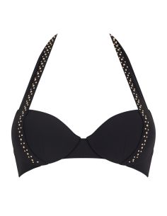 Push-up Padded Bikini Top, Summer Stars - Black, Aubade 6P08-BLACK 2