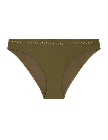 Bas de Maillot Bain Slip Brésilien, Summer Stars - Khaki, Aubade 6P22-KHAI