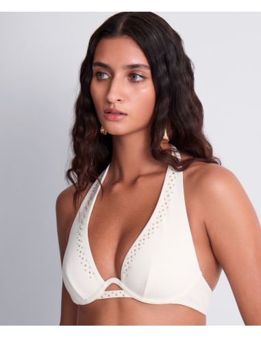 Haut de Maillot Bain Triangle Monoarmature, Summer Stars, Aubade 6PM12-SEAP