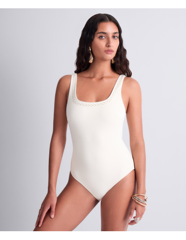 One-Piece Swimsuit, Summer Stars - Sea Pearl, Aubade 6P67-SEAP