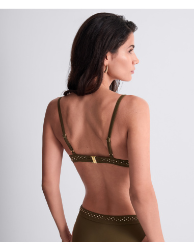 Maillot Bain Trikini, Summer Stars - Khaki, Aubade 6P68-KHAI