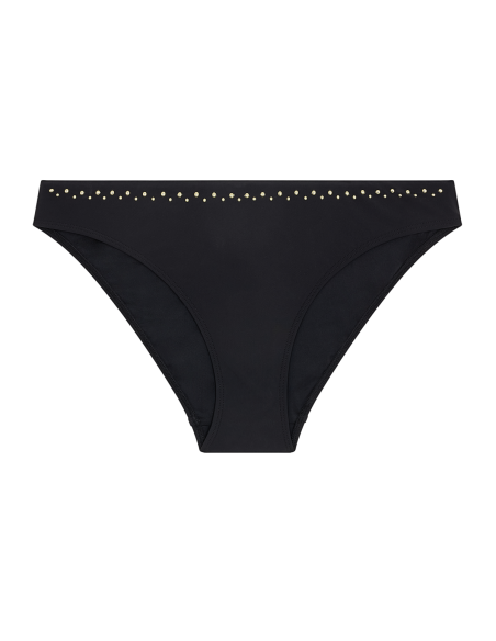 Bas de Maillot Bain Slip Brésilien, Summer Stars - Black, Aubade 6P22-BLAK
