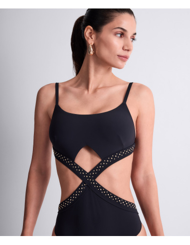 Maillot Bain Trikini, Summer Stars - Black, Aubade 6P68-BLAK