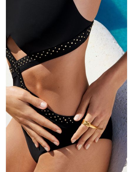 Maillot Bain Trikini, Summer Stars - Black, Aubade 6P68-BLAK