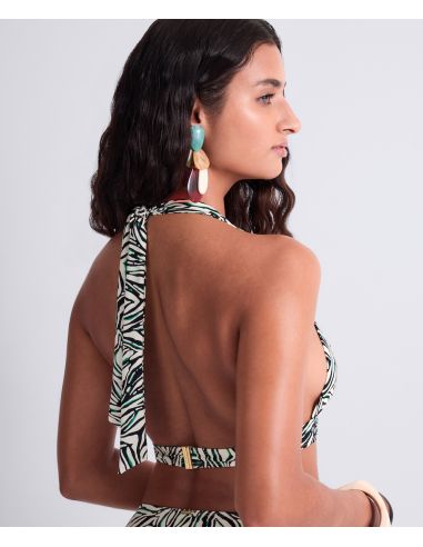 Haut de Maillot Bain Triangle Souple, Tropical Splash, Aubade 6V10-WILS