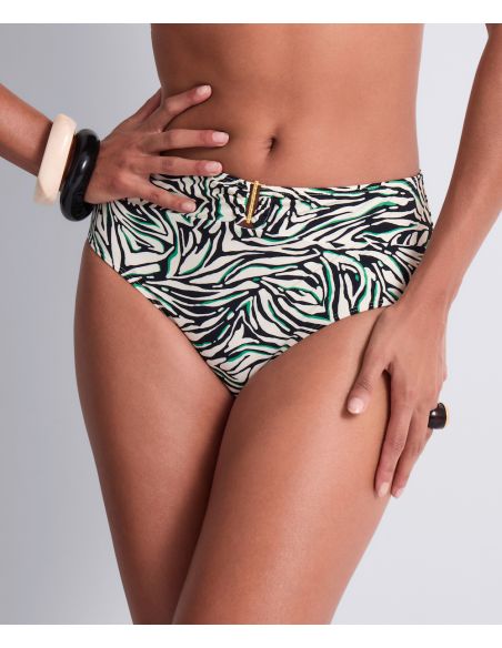 Bas de Maillot Bain Culotte Haute, Tropical Splash, Aubade 6V24-WILS