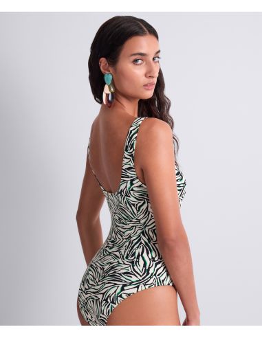 Maillot Bain 1 Pièce Nageur, Tropical Splash, Aubade 6V55-WILS