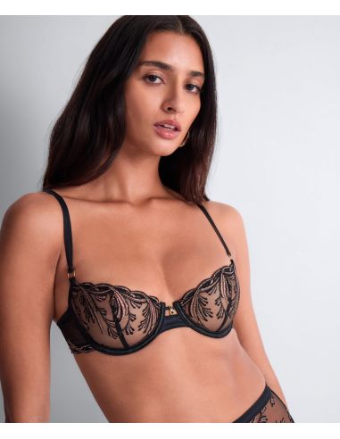 Underwired Balconette Bra, Cosmic Romance, Aubade 6DF14-BLAS