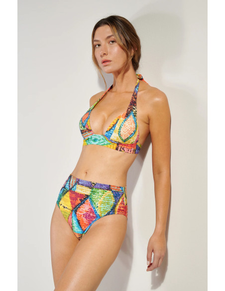 Bas De Maillot Slip Taille Haute, Tobago Impr. Holi, Pain De Sucre TOBAGO08-UNI