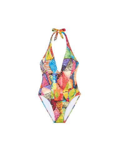 Maillot 1 Pièce Décolleté Impr. Holi, Cap, Pain De Sucre CAP08-UNI