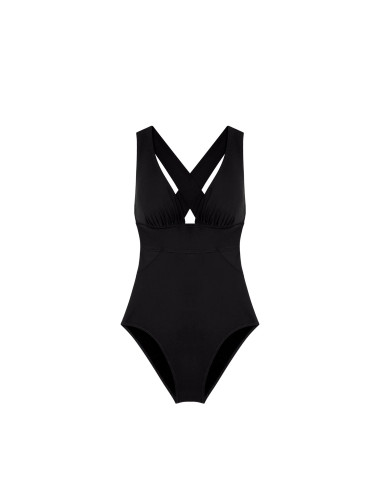 Maillot 1 Pièce Croisée Dos, Capri, Pain De Sucre CAPRI61-NOIR