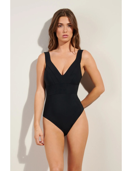 One-Piece Racerback Swimsuit, Pipper, Pain De Sucre PIPPER61-NOIR