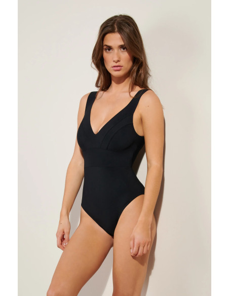 One-Piece Racerback Swimsuit, Pipper, Pain De Sucre PIPPER61-NOIR