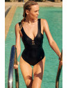 One-Piece Swimsuit with Jeweled Detail, Anton, Pain De Sucre ANTON61
