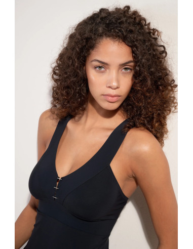 Maillot 1 Pièce, Anton, Pain De Sucre ANTON61-NOIR