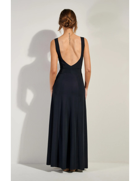 Robe Longue évasée, Ralia, Pain De Sucre RALIA45-NOIR