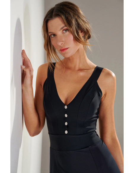 Robe Longue évasée, Ralia, Pain De Sucre RALIA45-NOIR