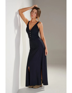 Long flared dress, Ralia, Pain De Sucre RALIA45-NOIR