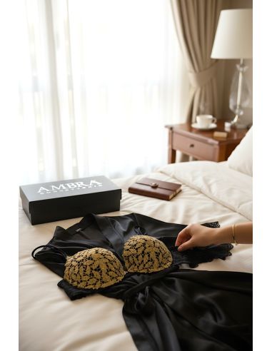 Soutien-Gorge Push Up Oil, Bijoux Swarovski, Ambra 0756-629