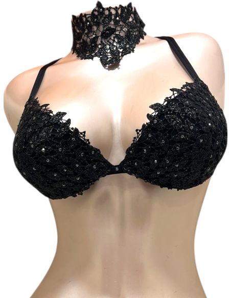 Soutien-Gorge Push Up Oil, Bijoux Swarovski, Ambra 0756-628