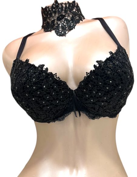 Soutien-Gorge Push Up Classic, Bijoux Swarovski, Ambra 0758-628