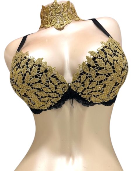 Soutien-Gorge Push Up Classic, Bijoux Swarovski, Ambra 0758-629