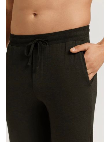 Ensemble Tee Shirt ColV Manches Longue & Pantalon, Casual, Hanro 075036/040-3044