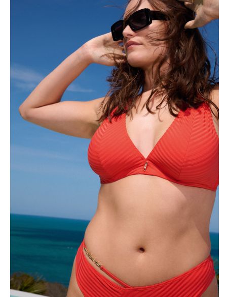 Bas De Maillot Tanga, Sun Pop - Coral, Aubade 6R26-CORA