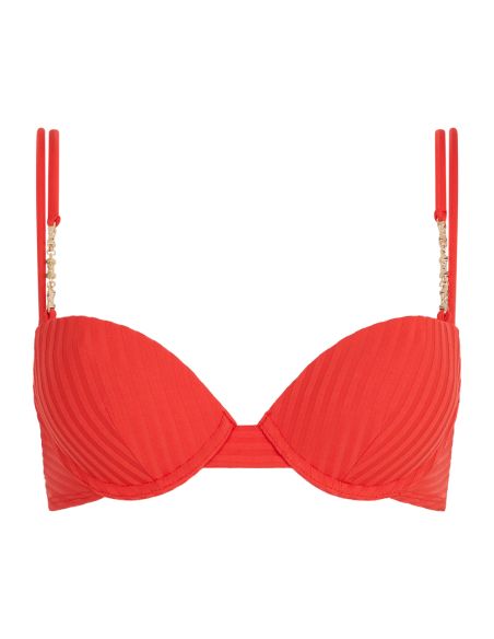 Haut De Maillot Plunge Coque, Sun Pop - Coral, Aubade 6R08-CORA