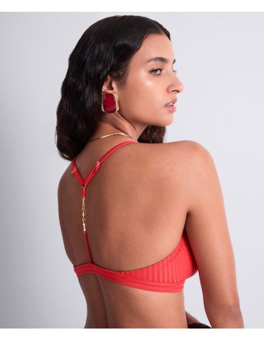 Haut De Maillot Triangle Coque Amovible, Sun Pop - Coral, Aubade 6R10-O-CORA