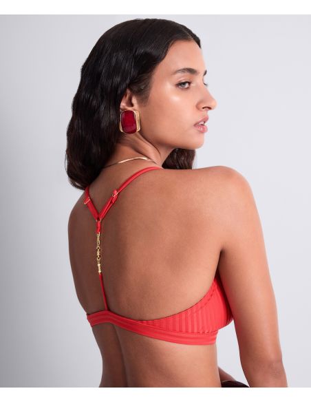 Haut De Maillot Triangle Coque Amovible, Sun Pop - Coral, Aubade 6R10-O-CORA