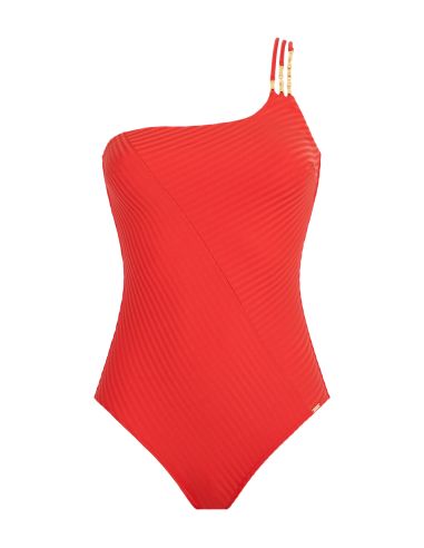 Maillot de Bain 1 Pièce Nageur Asymétrique, Sun Pop - Coral, Aubade 6R67-A-CORA