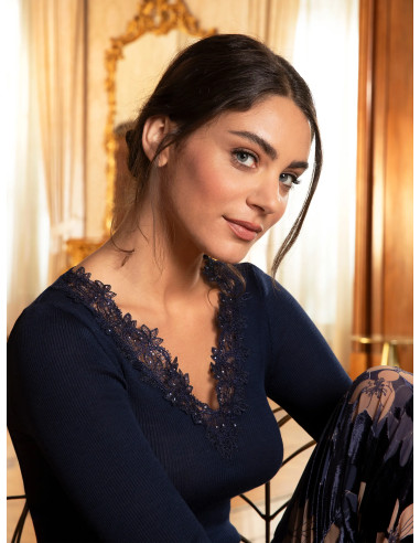 Comfort T-shirt, Eclat Couture - Blue Night, Lise Charmel ANJ9073-BN