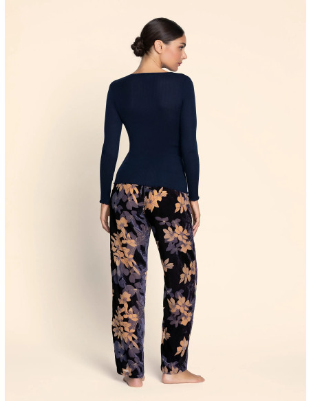 Pull Manches Longues Col V, Eclat Couture - Blue Night, Lise Charmel ANJ9073-BN