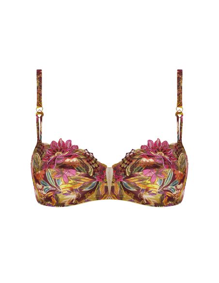 Soutien-Gorge Corbeille, Danse des Fleurs - Fushia Vert, ACJ3037-FE