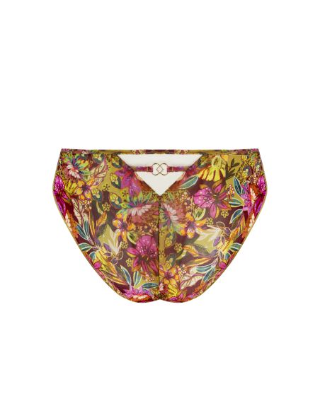 Slip Séduction, Danse des Fleurs - Fushia Vert, ACJ0737-FE