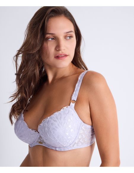 Soutien Gorge Plunge Coques, Cray In Love - Wisteria, Aubade 5DN08-WIST